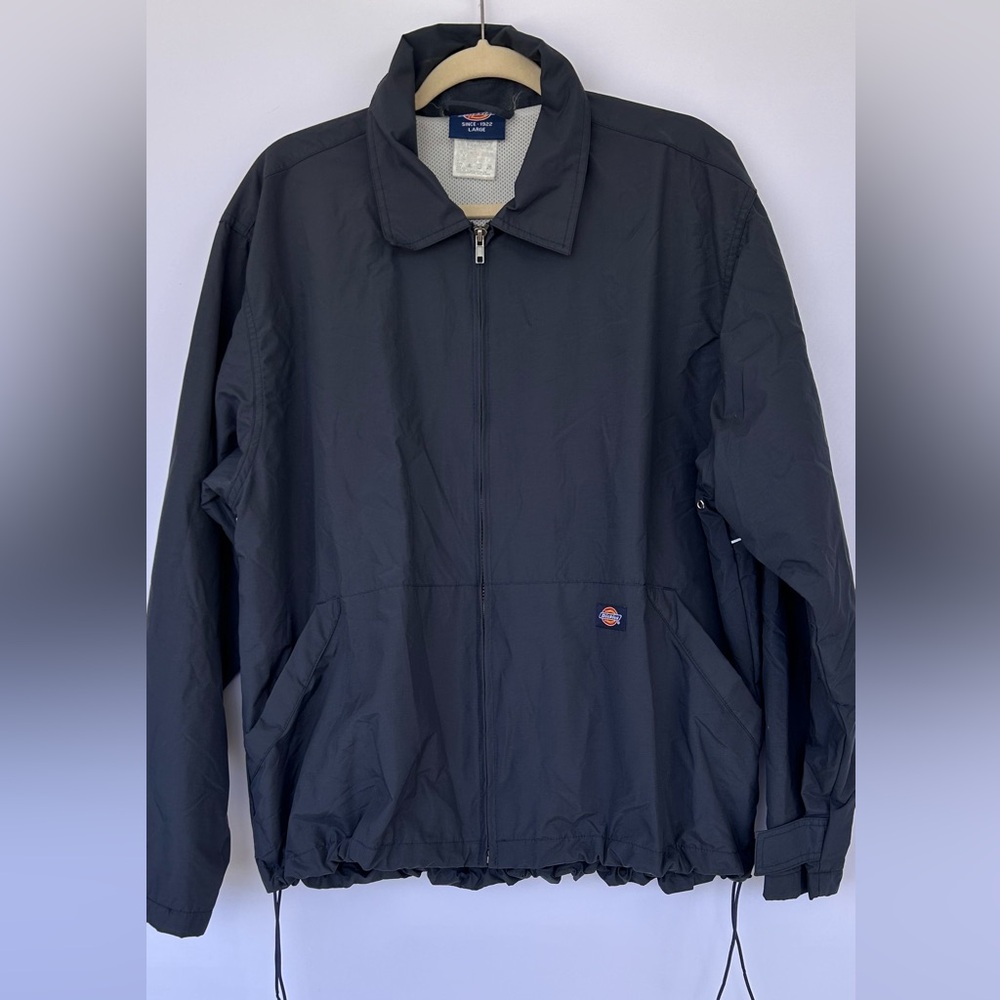 Dickies Brand Men’s Vintage Windbreaker Full Zip Navy‎ Size Large